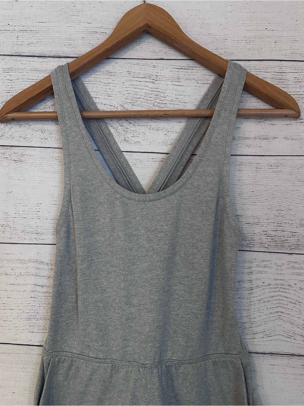 Vuori Halo Retro Romper in Gray. - Picture 8 of 11